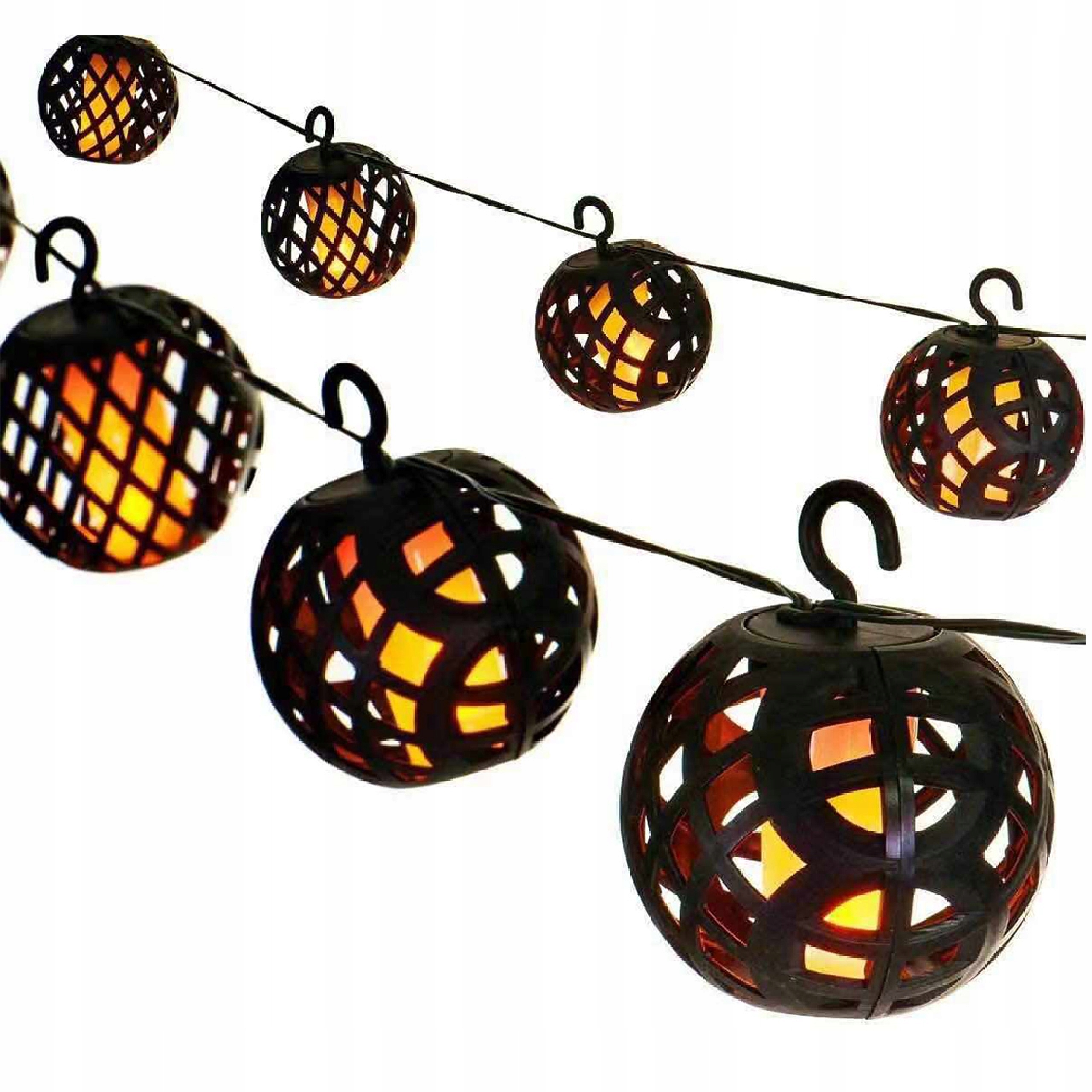 

Lampa solarna Led wiszące pochodnie 8 szt Girlandy