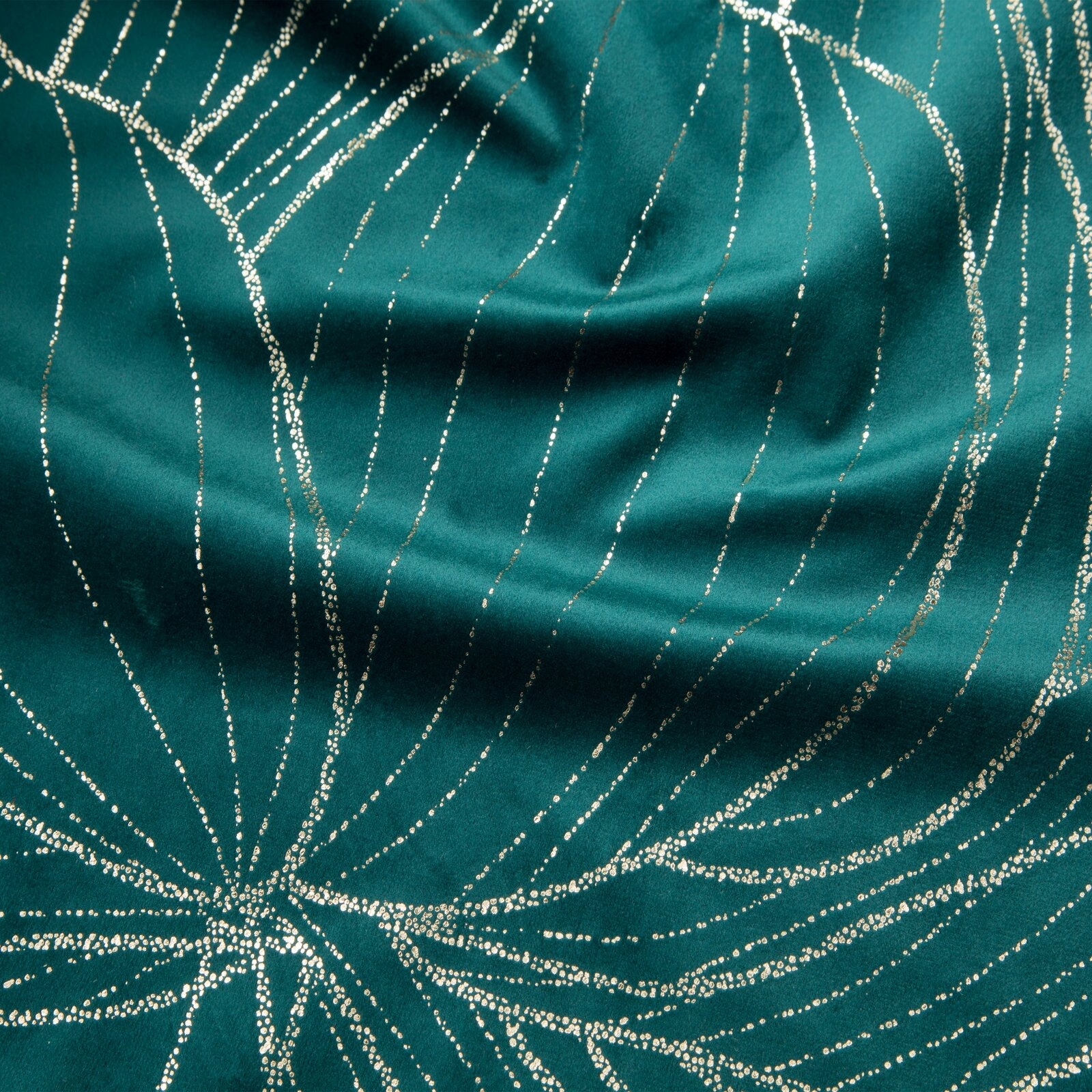 Obrus Velvetowy Ciemnoturkusowy 35x220 cm Typ bieżnik