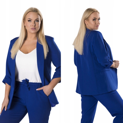 Žaket Anet s připínacími rukávy, barva chrpová, velikost M