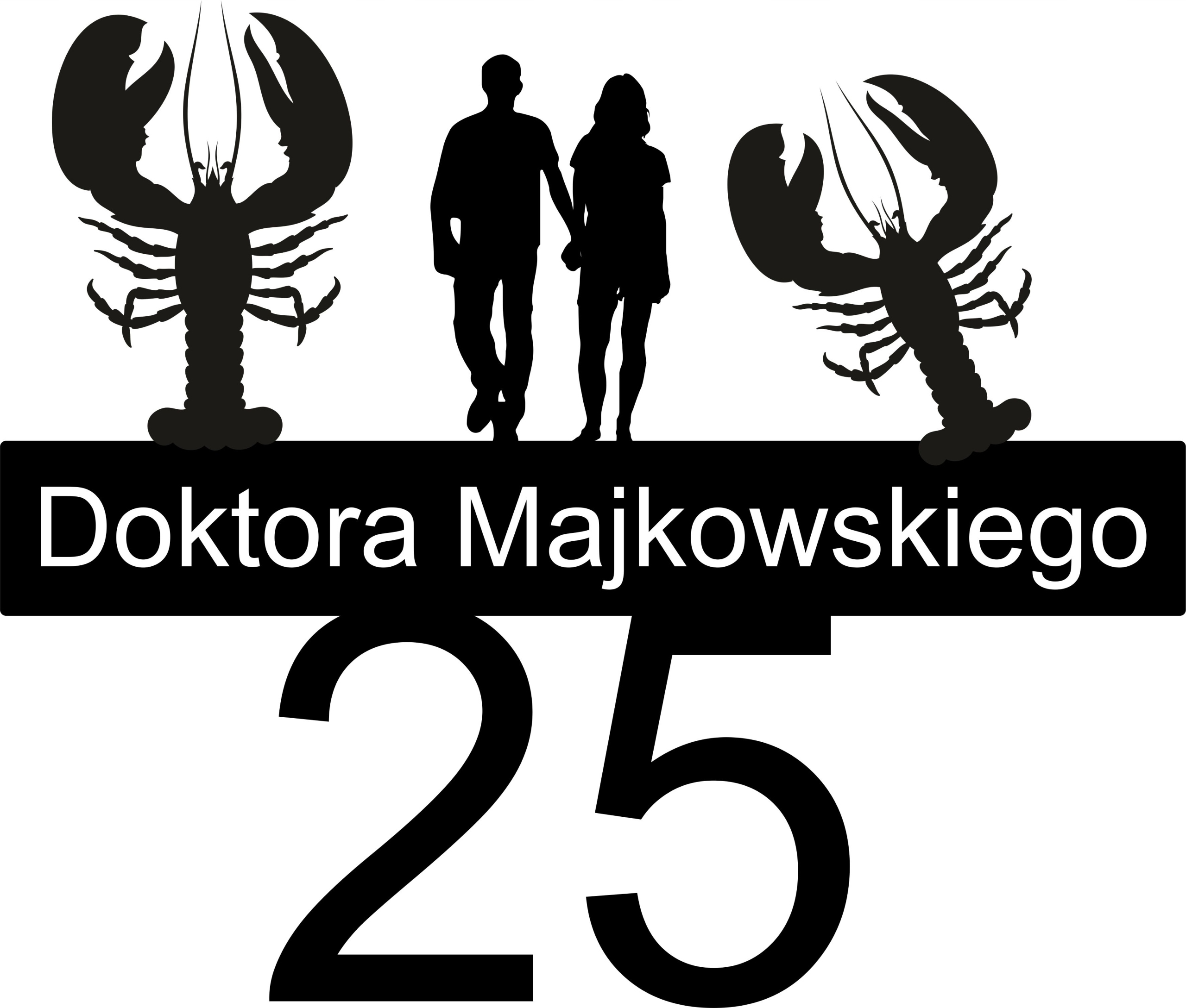 Veľká Adresa pre dom Rak raky ozdobná tabuľka s adresou domu 60 cm