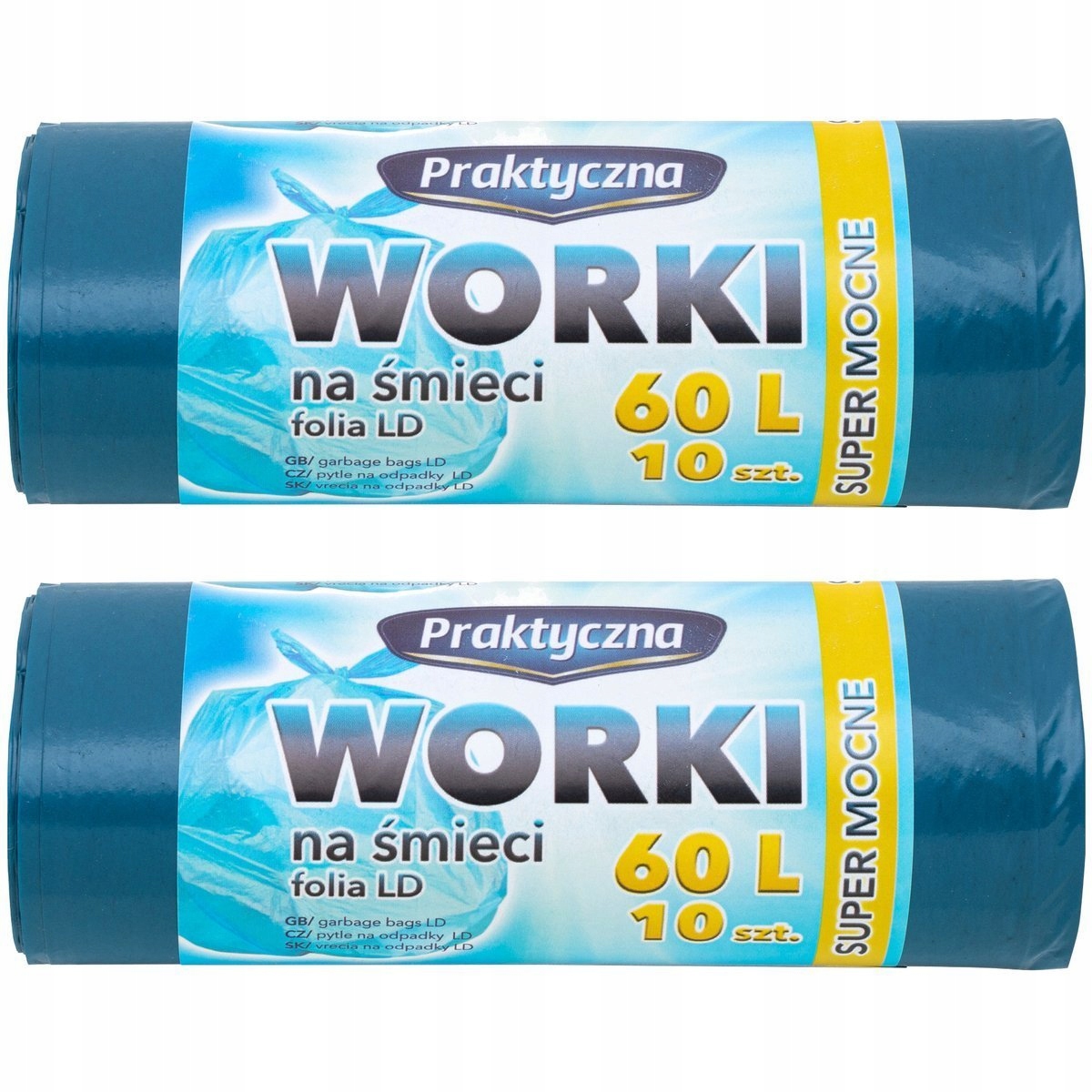 

Worki Na Śmieci Praktyczna Super Mocne 60L 2X10SZT