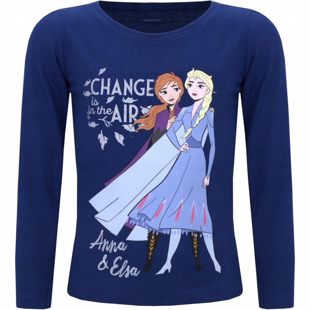

Bluzka Frozen Elsa i Anna granatowa 104