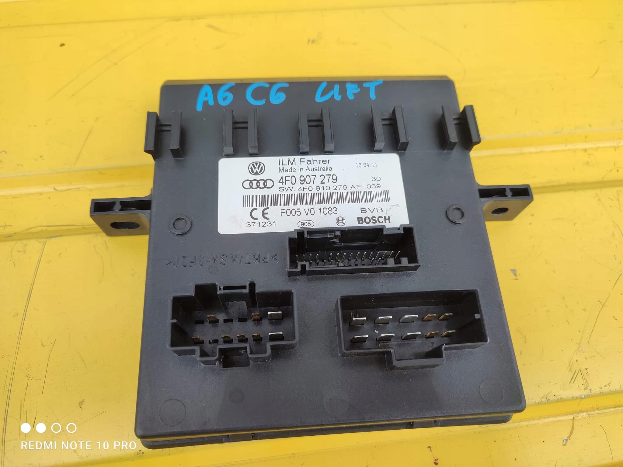 REG1 - AUDI A6 C6 модуль фари ЄС. 4F0907279