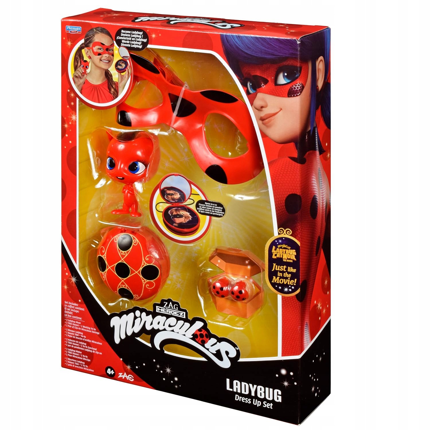 Bandai Miraculous: Kouzelná Beruška Sada na proměnu Kostým Berušky Maska,