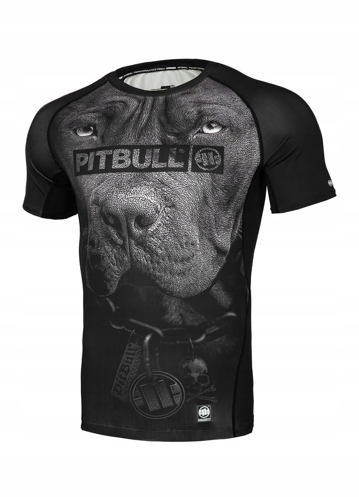 Pitbull Mens Rash Shortsleeve "born In 1989" Koszulka treningowa czarna XXL