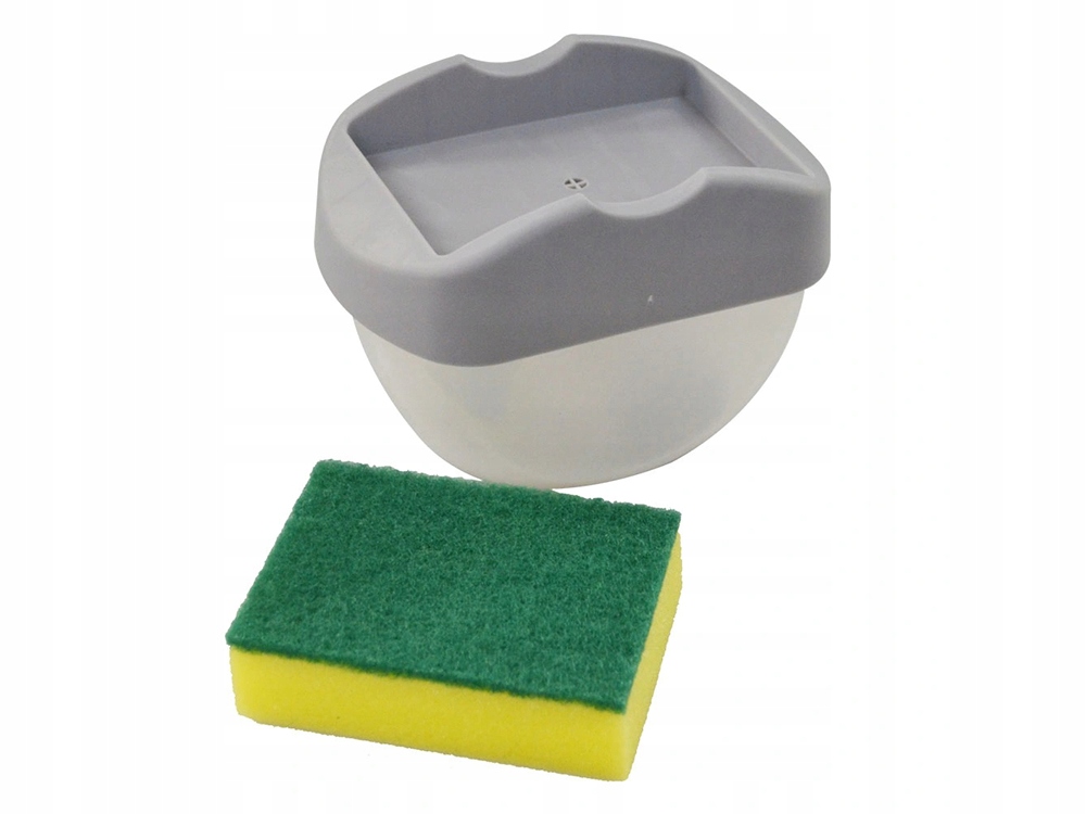 DOZOWNIK NA PŁYN DO MYCIA NACZYŃ POJEMNIK GĄBKA Długość 9 cm