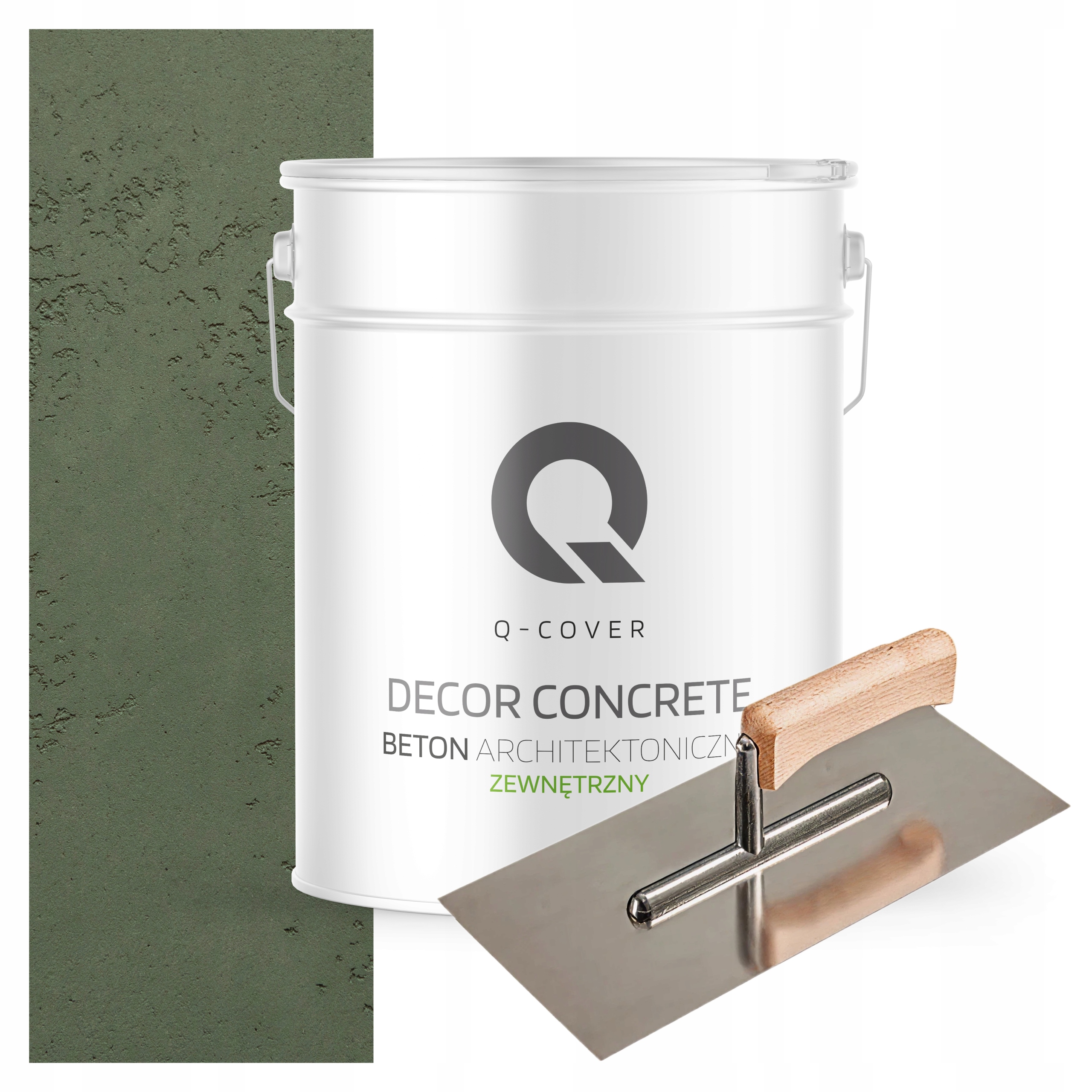 Dekorativní venkovní beton připravený k použití 10 m2 15 kg Zeleň Tmavá Paca