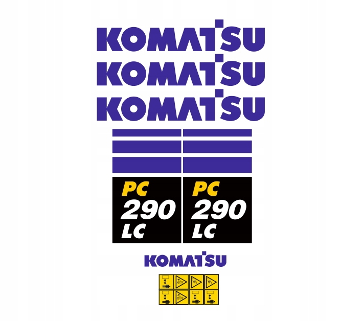 Samolepky samolepka Komatsu PC290LC