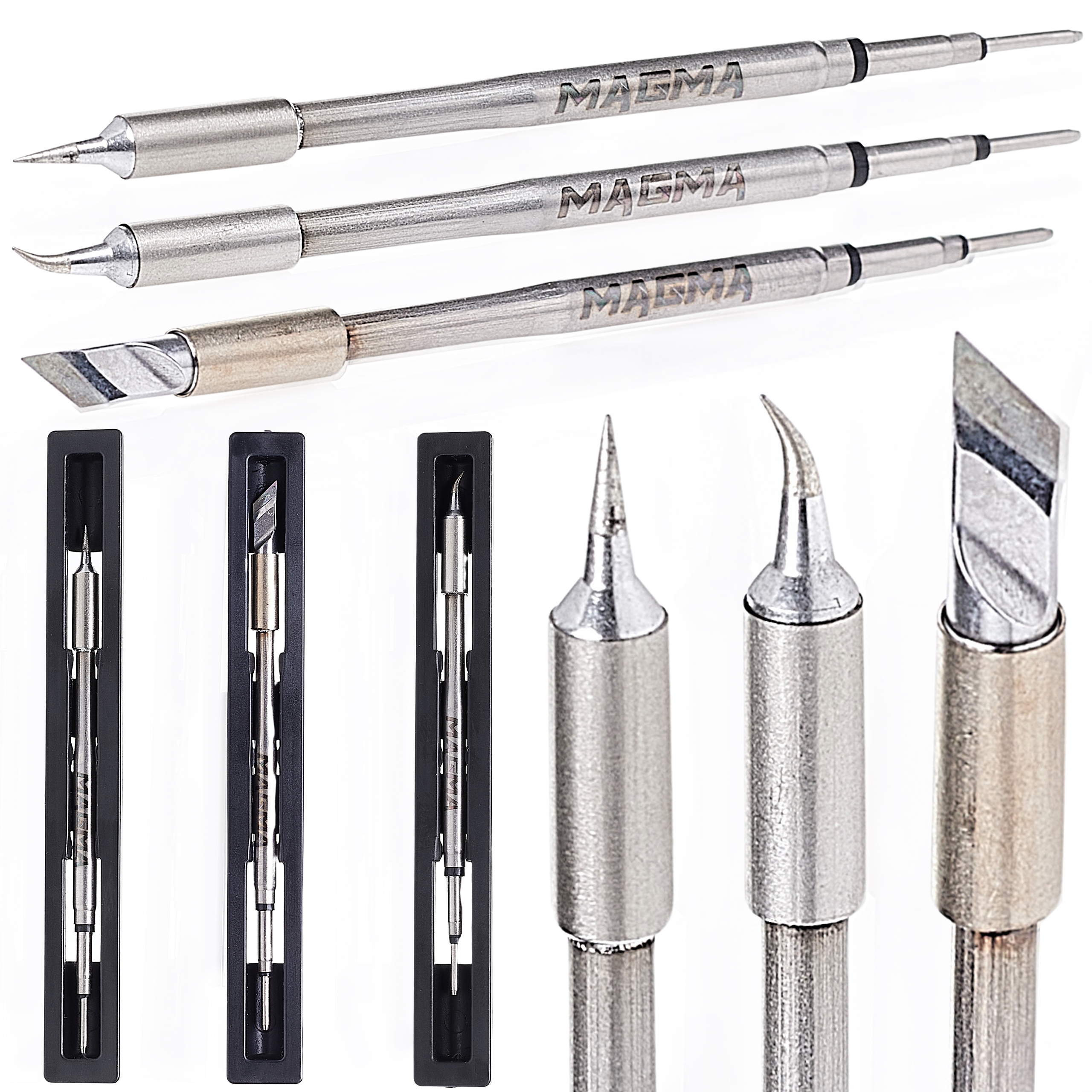 Set 3x Grot Magma 130W C245 I K S Pro Páječku Yihua Aixun Jbc Oss Sugon