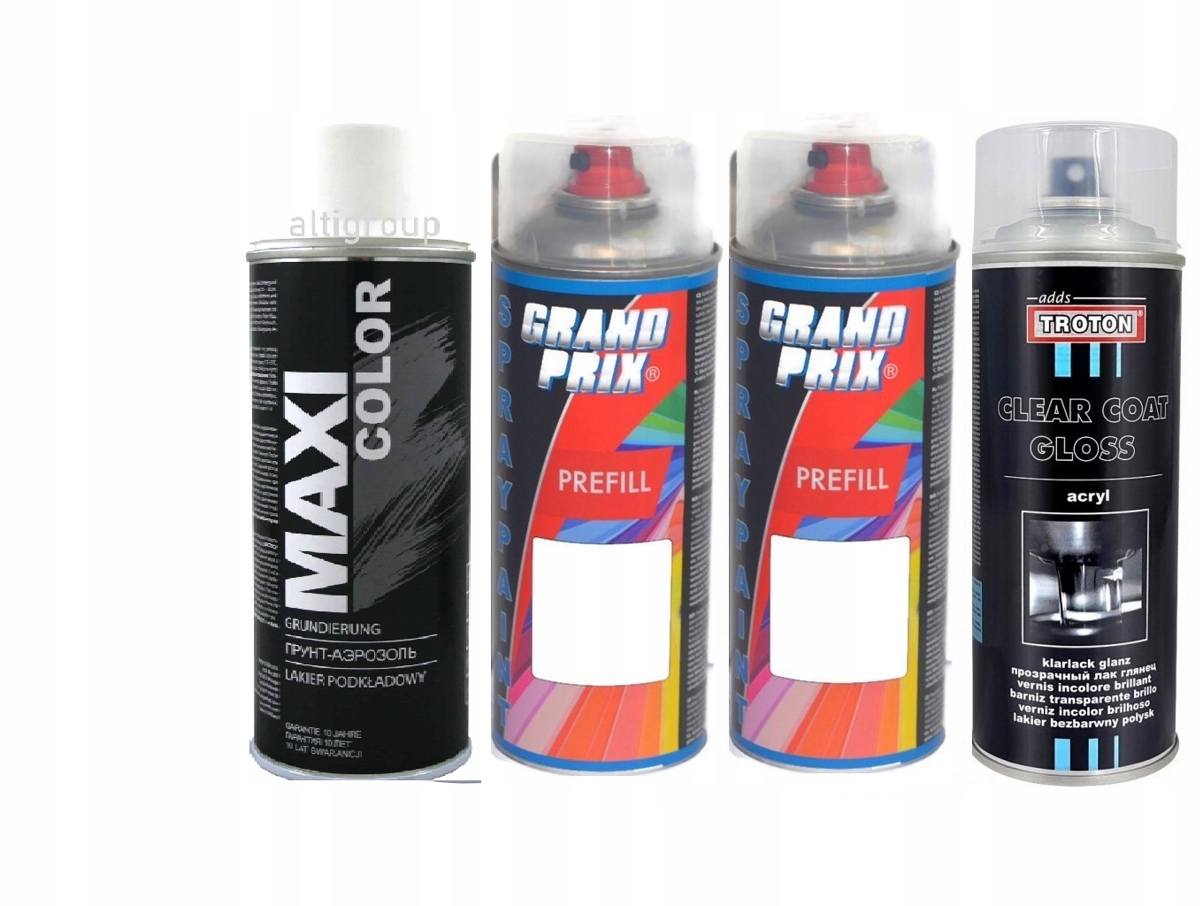 SUZUKI MAZDA Z7T PEARL WHITE ZESTAW 4x375ML SPRAY