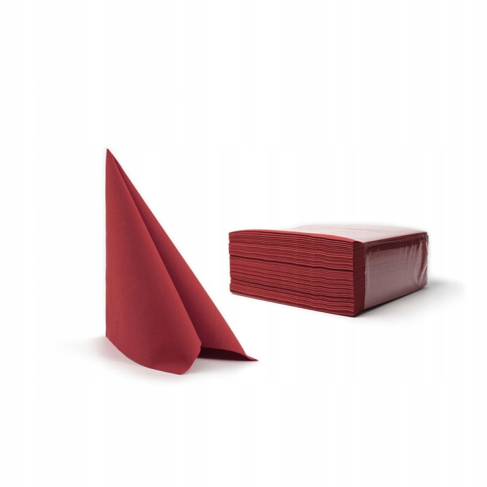 

Serwetki Fizelinowe 40x40 CM 50 Szt Fizelina Bordo