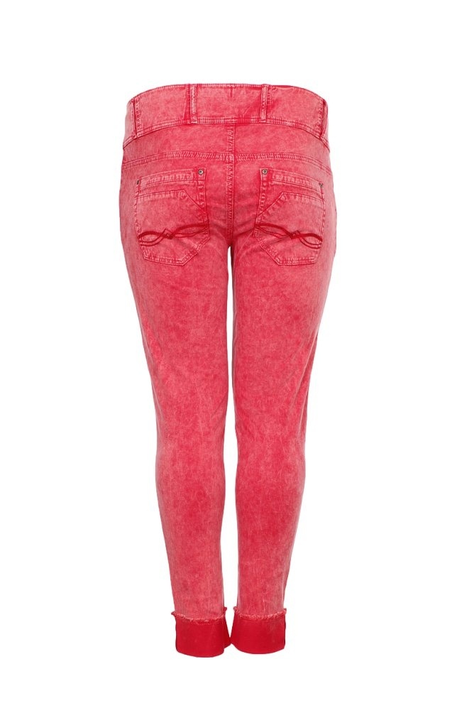 Kalhoty Adia Džíny Růžové Trubičky A024 42