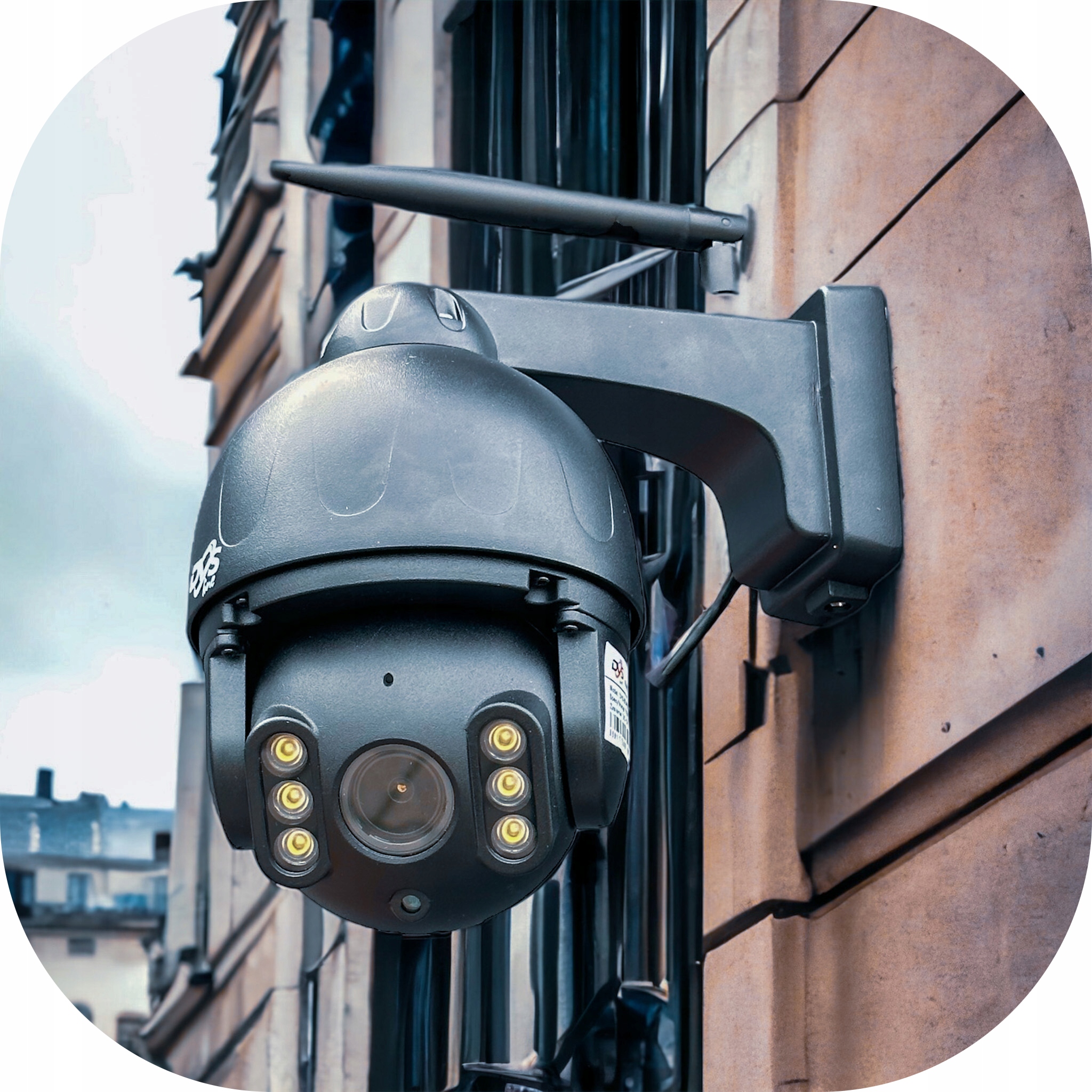 CZARNA KAMERA WIFI OBROTOWA ZEWNĘTRZNA 5MP 8x ZOOM Kod producenta DVS-SDIP502812E-IRWS KAMERA OBROTOWA WIFI 5MP