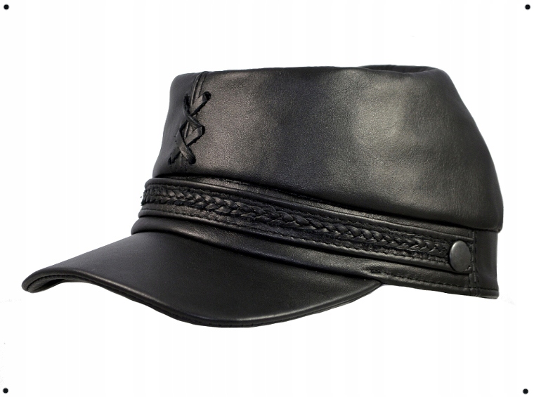 Kožená Čepice Confederate Výrobce černá Witleather pl Skoczów