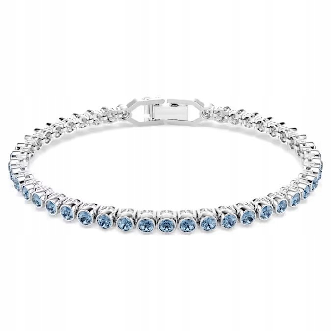 Tenisový náramek Swarovski Imber Emily Blue Křišťál Rhodiovaná Ocel