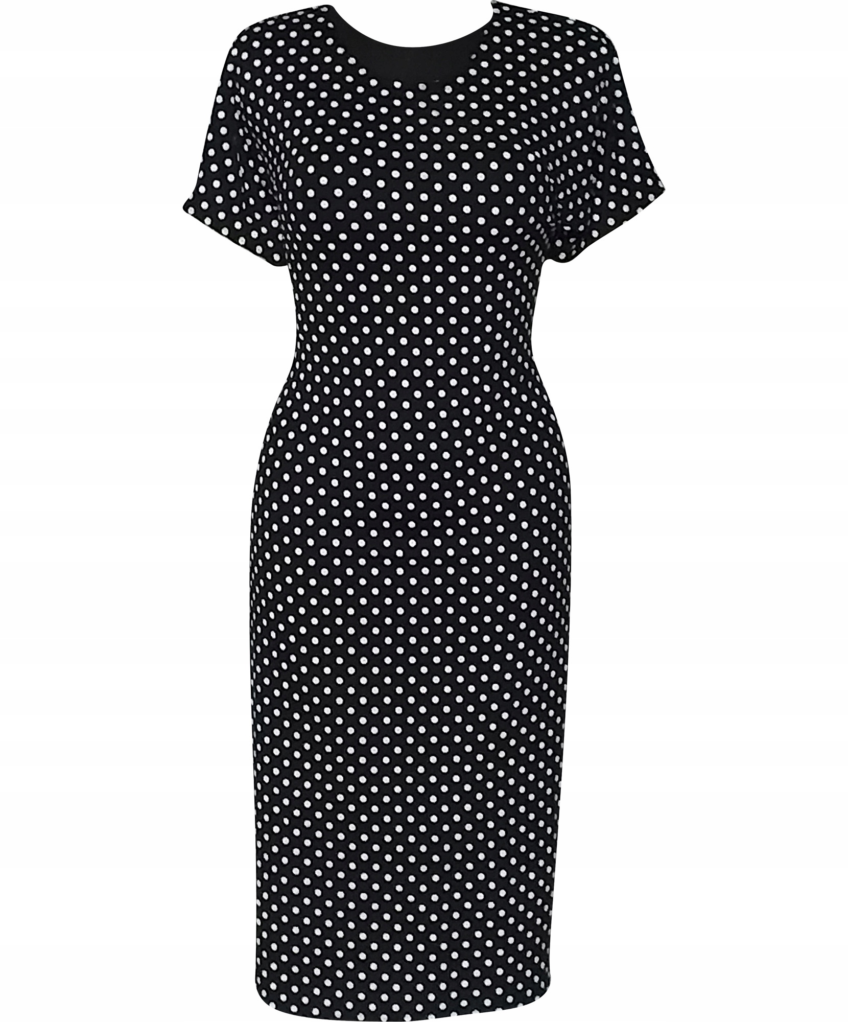 ŚLICZNA SUKIENKA CZARNE GROSZKI NOWOŚĆ R.54
