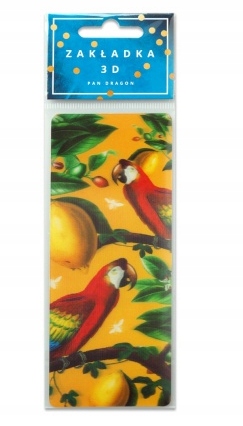 Zakładka do książki 3D papugi