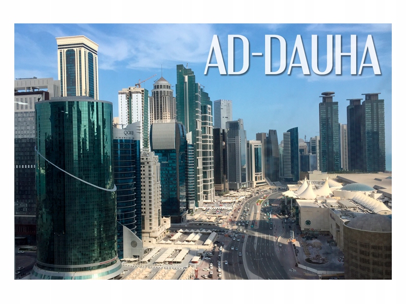 

Katar Doha Miasto Magnes na lodówkę