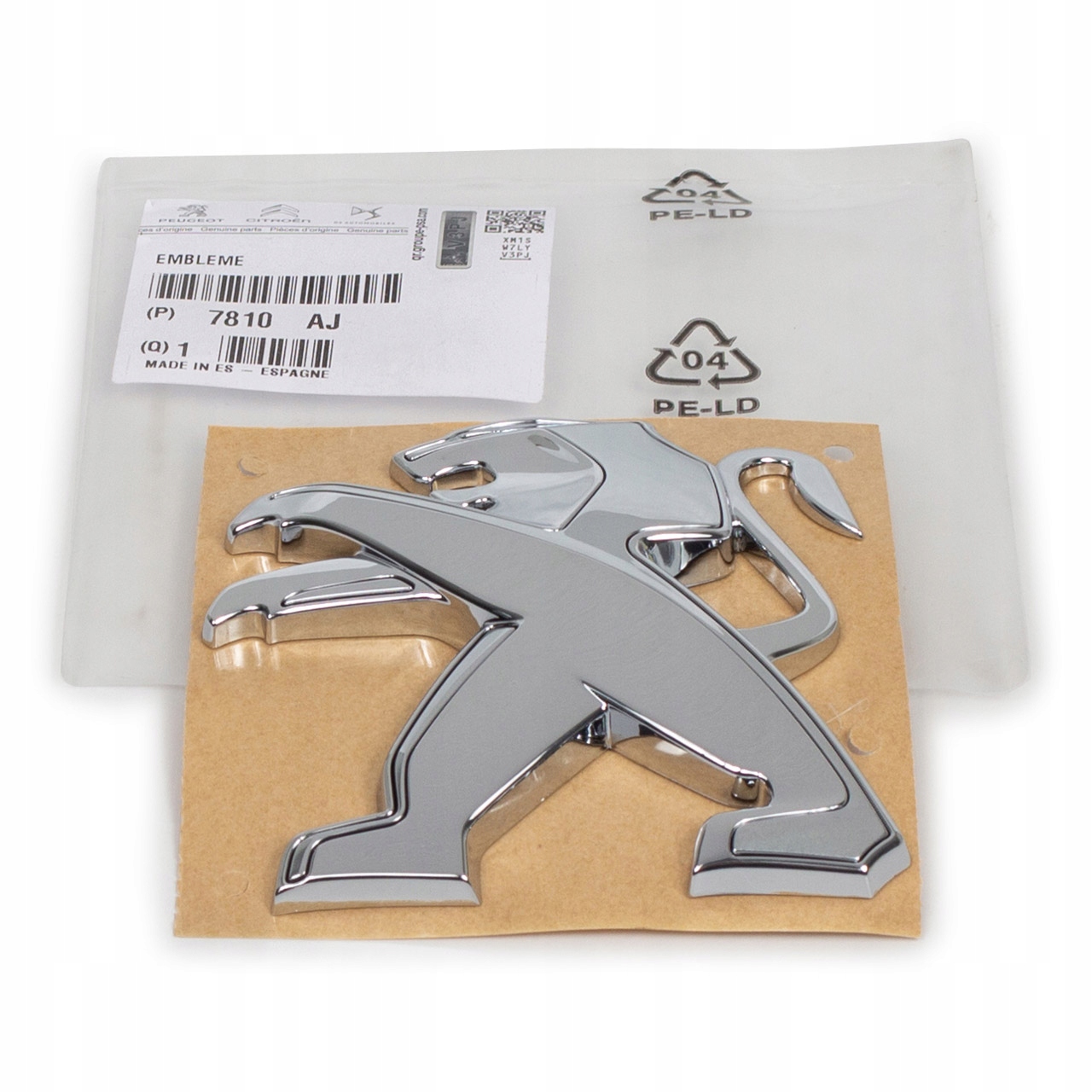 Emblemat Značka Masky Peugeot 508 10-14r. 7810AJ 9675002080 Originál