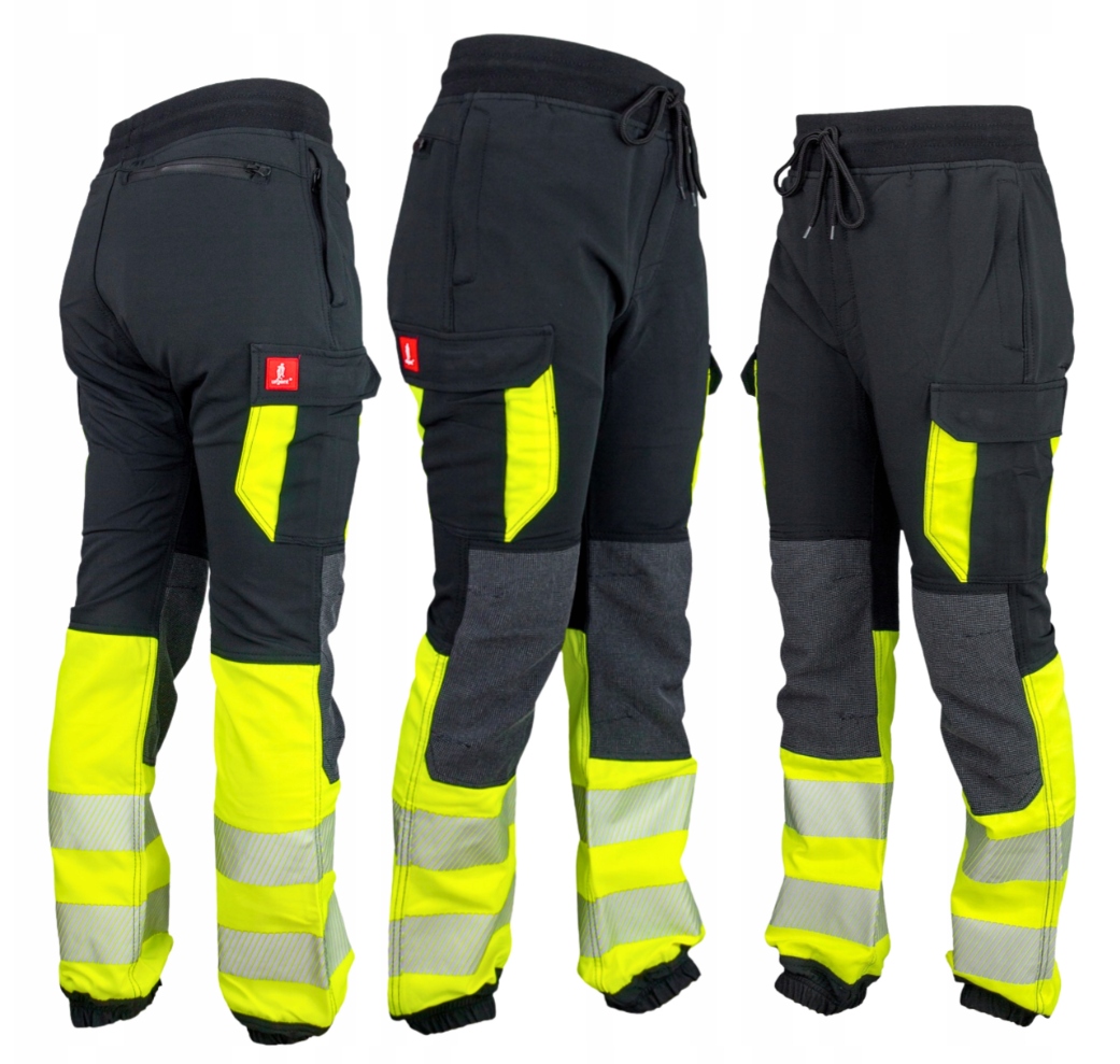 Spodnie męskie dresowe robocze dresy odblaskowe Urgent model 721 Hsv
