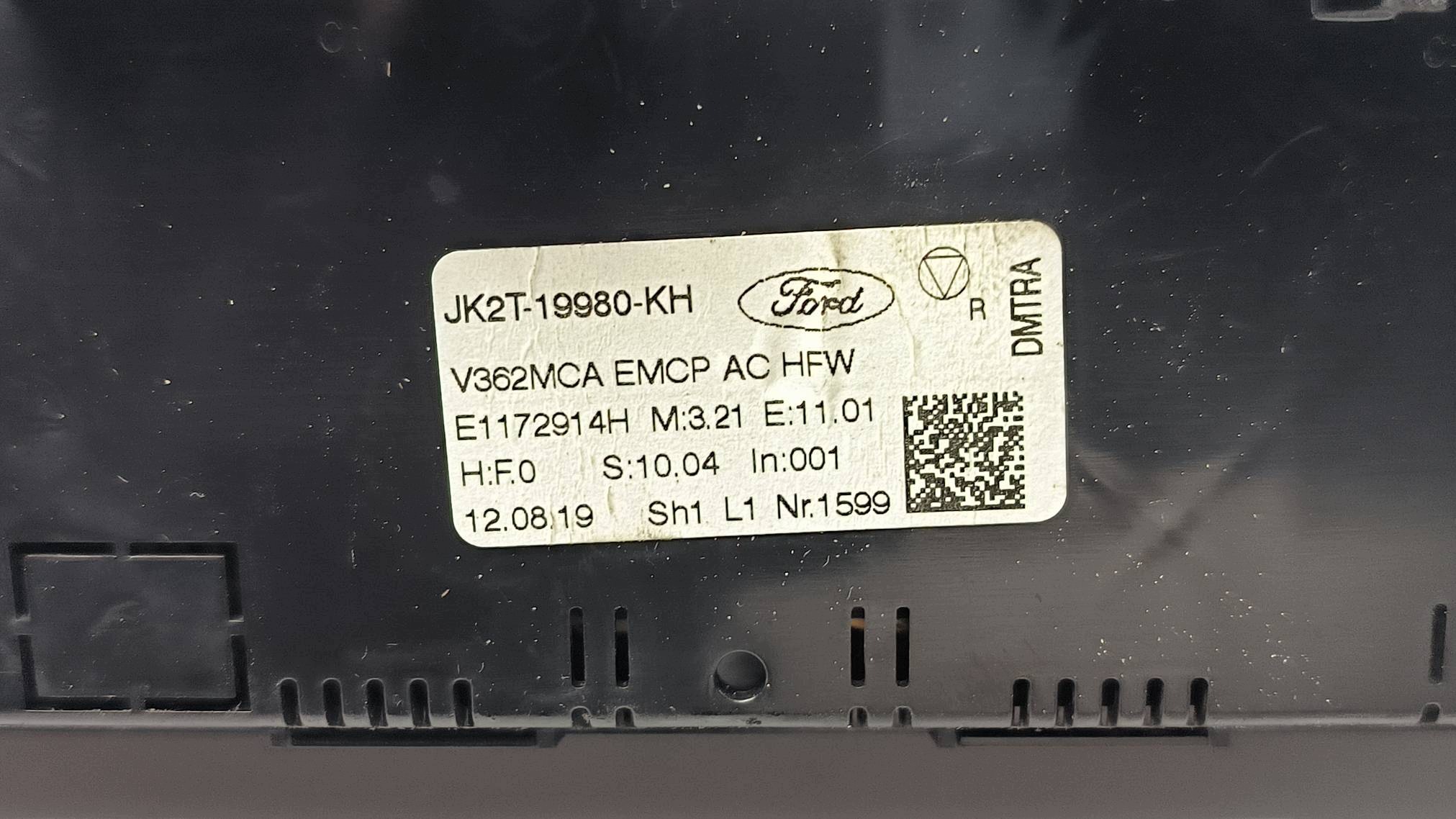 klímapanel JK2T-19980-KH FORD TRANSIT MK8