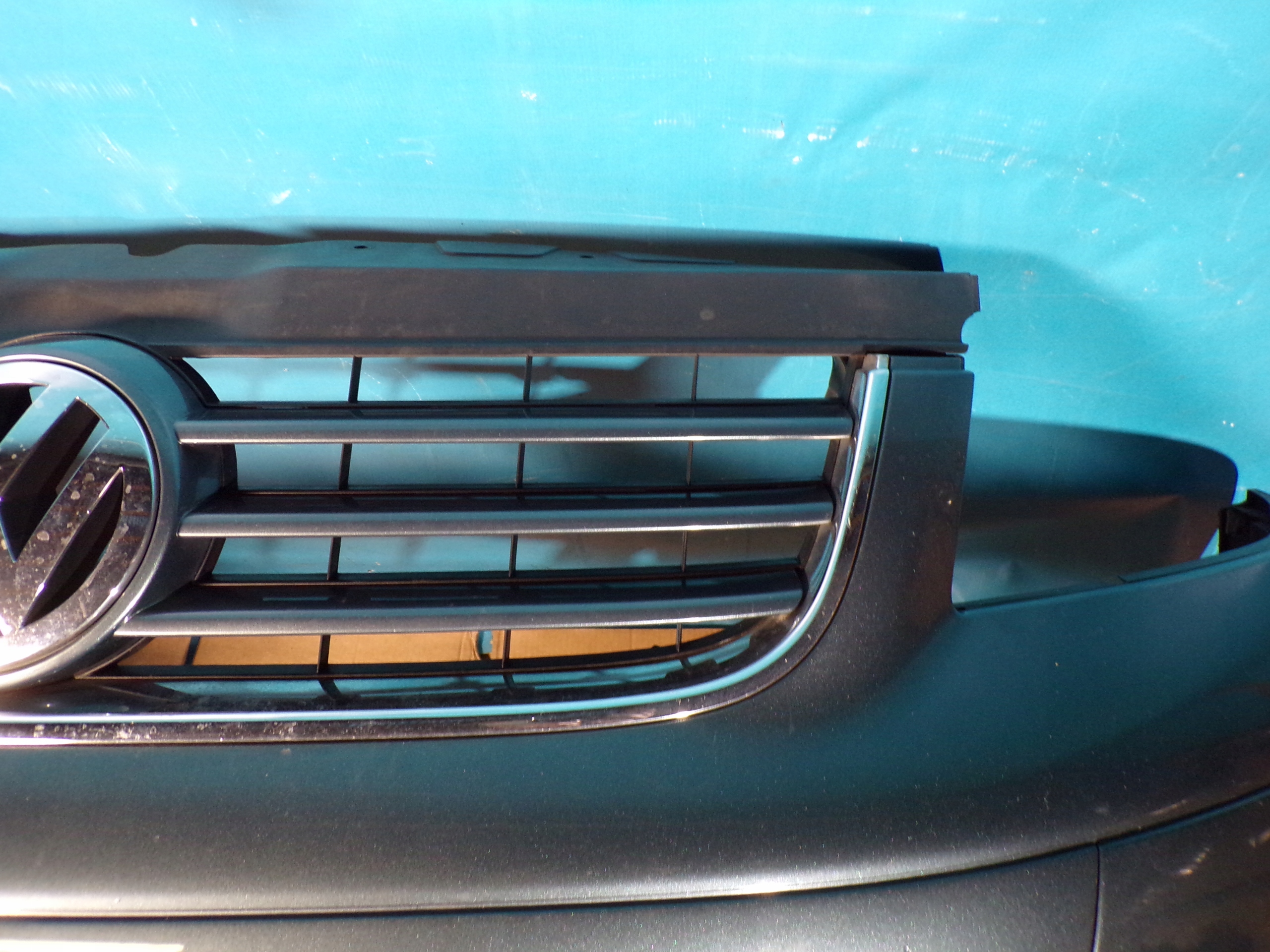 VW TRANSPORTER T5 MULTIVAN CARAVELLE front bumper front complete grey