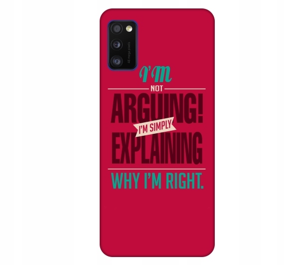 

Etui na telefon Samsung Galaxy A41 Why Im right