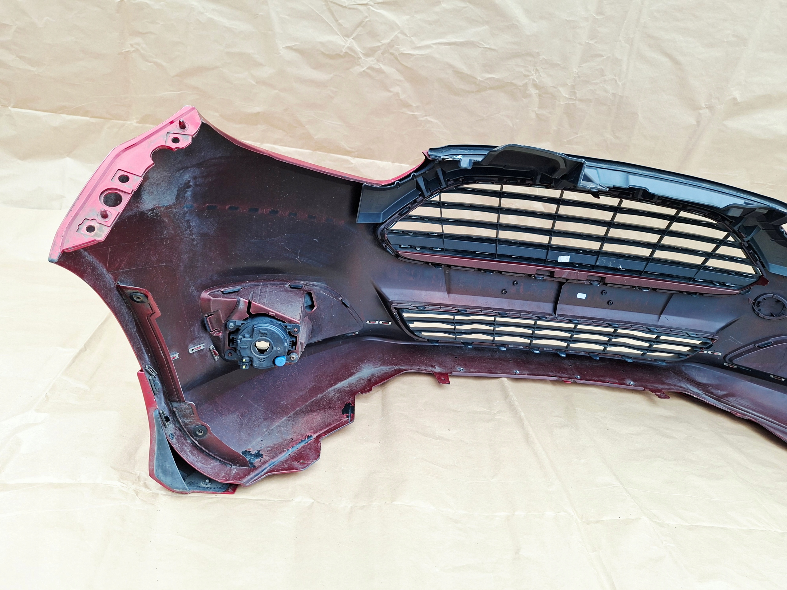 FORD FIESTA MK7 LIFT 2012-2017 bumper front CANDY RED original