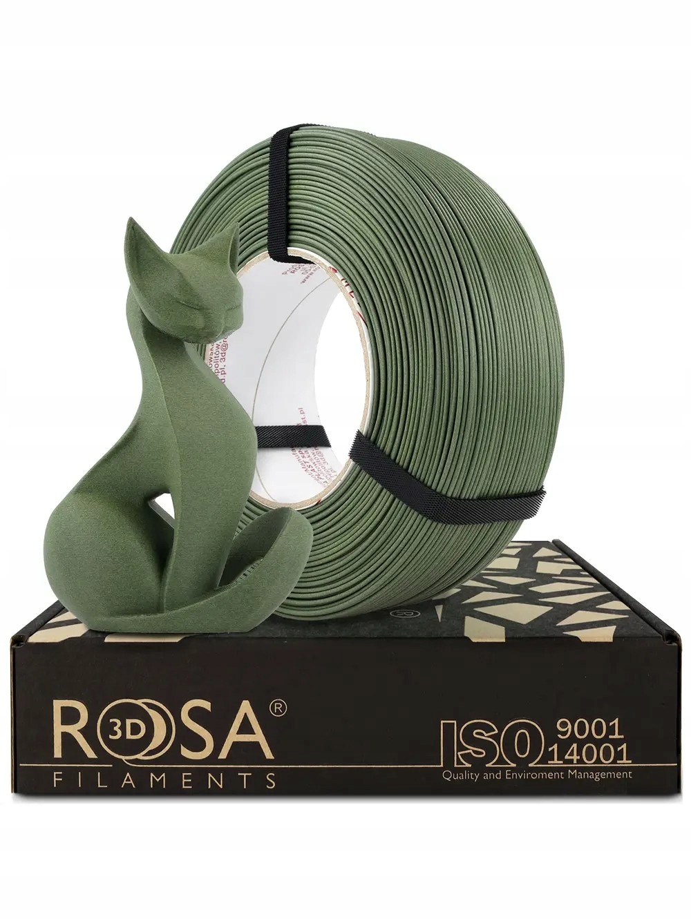 Rosa3D-ReFill Pla-cf Matt Olive Green 1,75mm 1kg