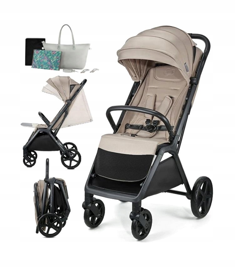 Kinderkraft Lekki Wózek Spacerowy Loom Dla Dziecka Do 22 Kg Duże Koła Torba