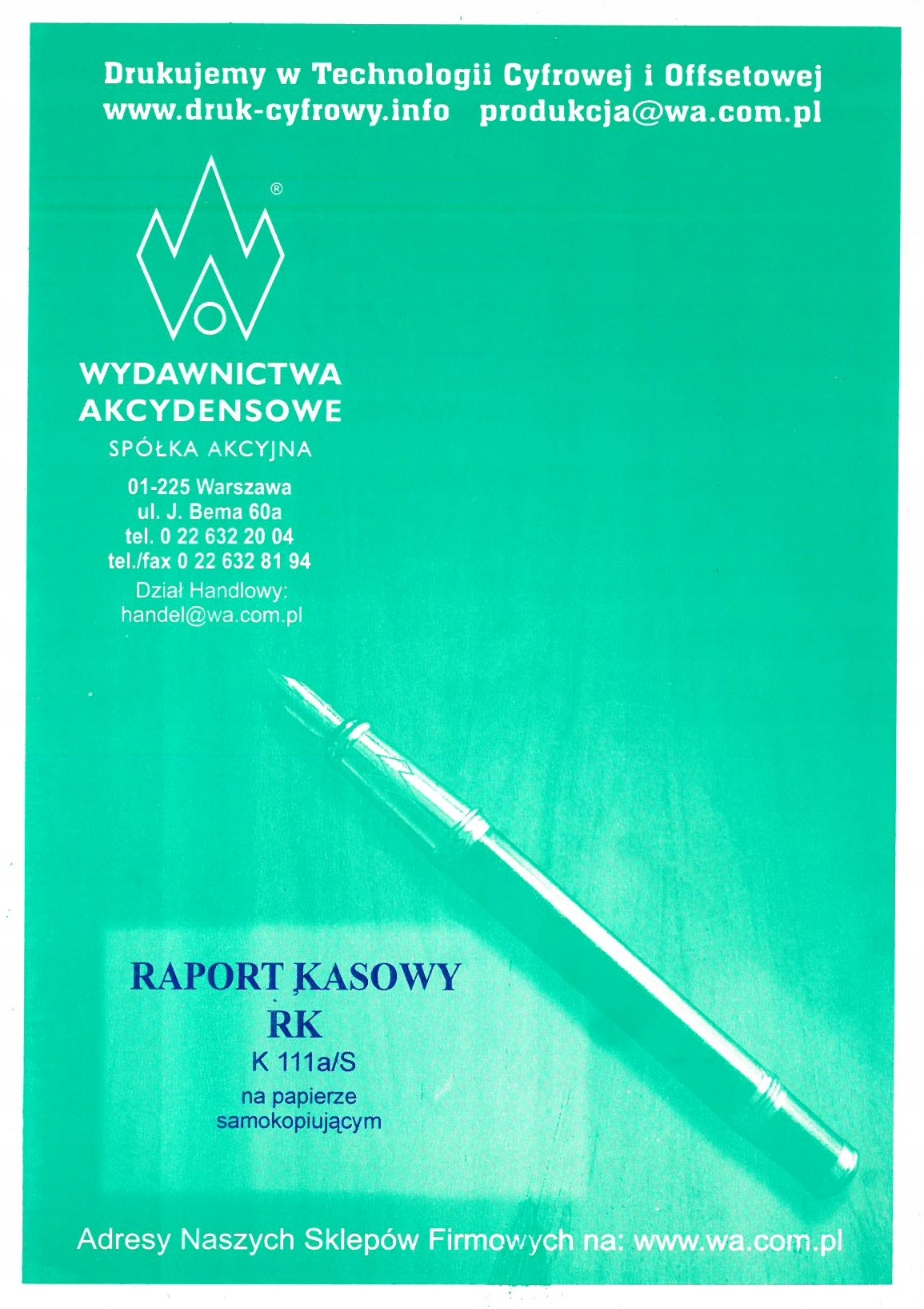 

Raport Kasowy A5 Pion