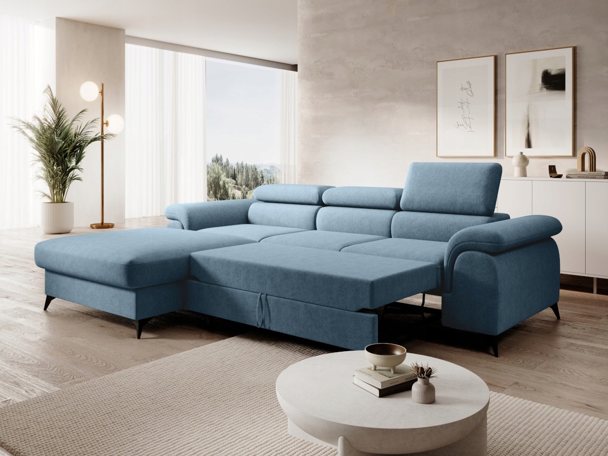 Elegantní Rohová Sedací Souprava s funkcí spaní 275x205x95 Zoya O-sofa