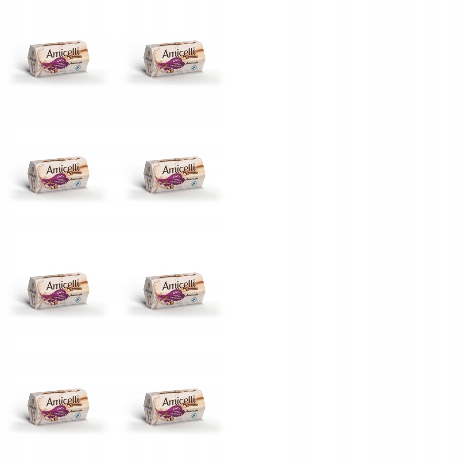 Levně 8 x 150 g Amicelli vaflové trubičky Půlkartonu