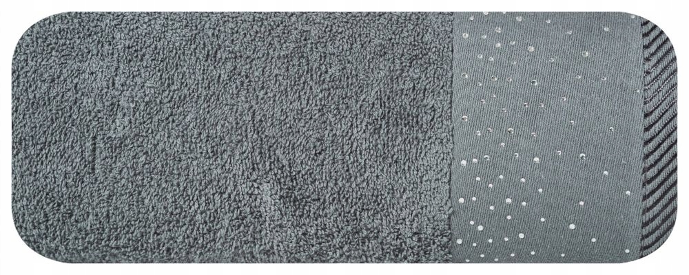 

Ester Grafitowy Ręcznik Bawełna Kryształki 70x140