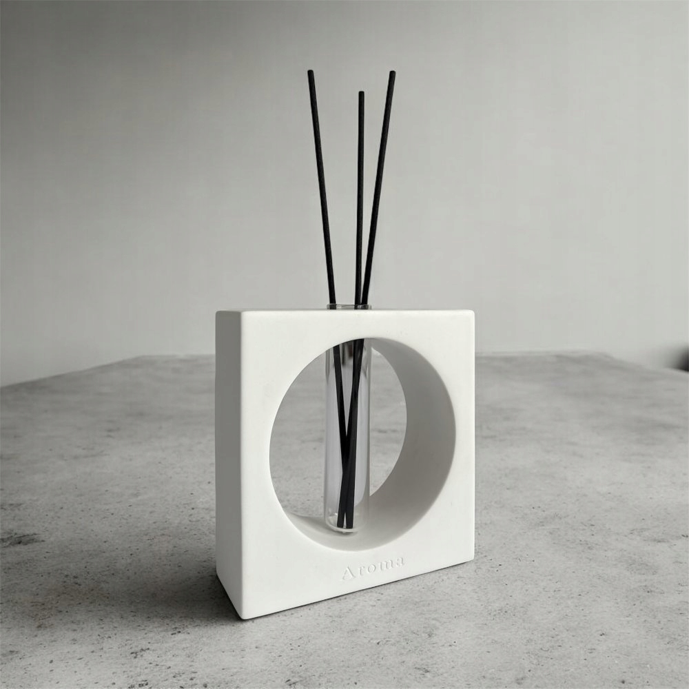 Dekorativní aroma difuzér čtverec (bílý)