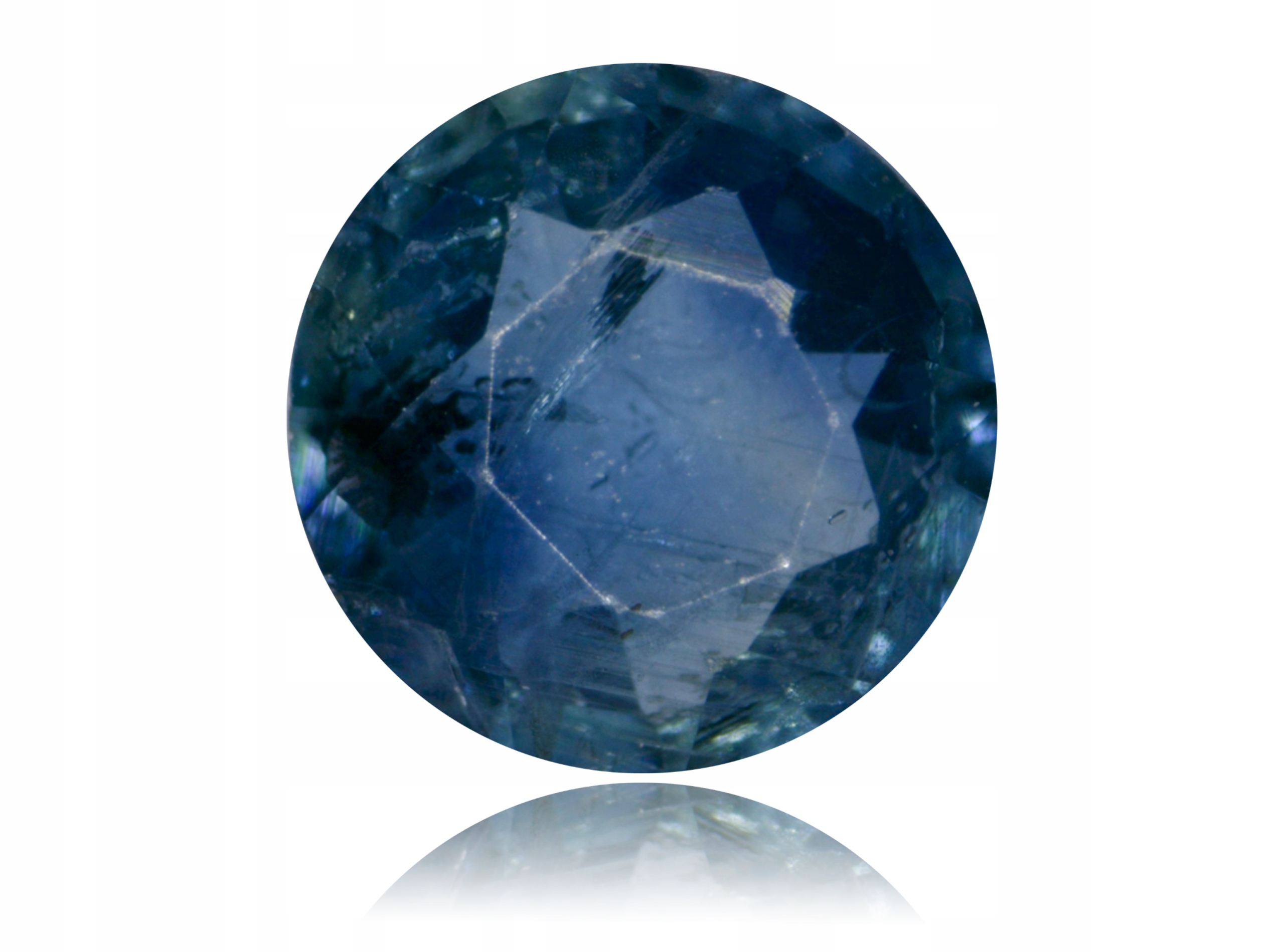 Safír 0.16ct Modrý Kulatý eCertifikát Wbd