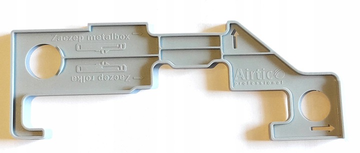 

Szablon Airtic Box do montażu hamulca szuflady