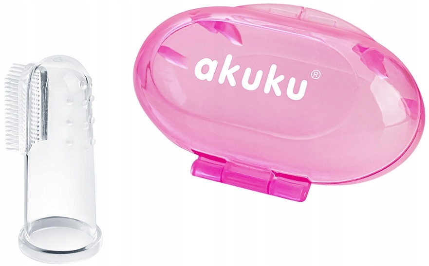 AKUKU SZCZOTECZKA DO MASAŻU DZIĄSEŁ I ZĘBÓW + ETUI Kod producenta 0265
