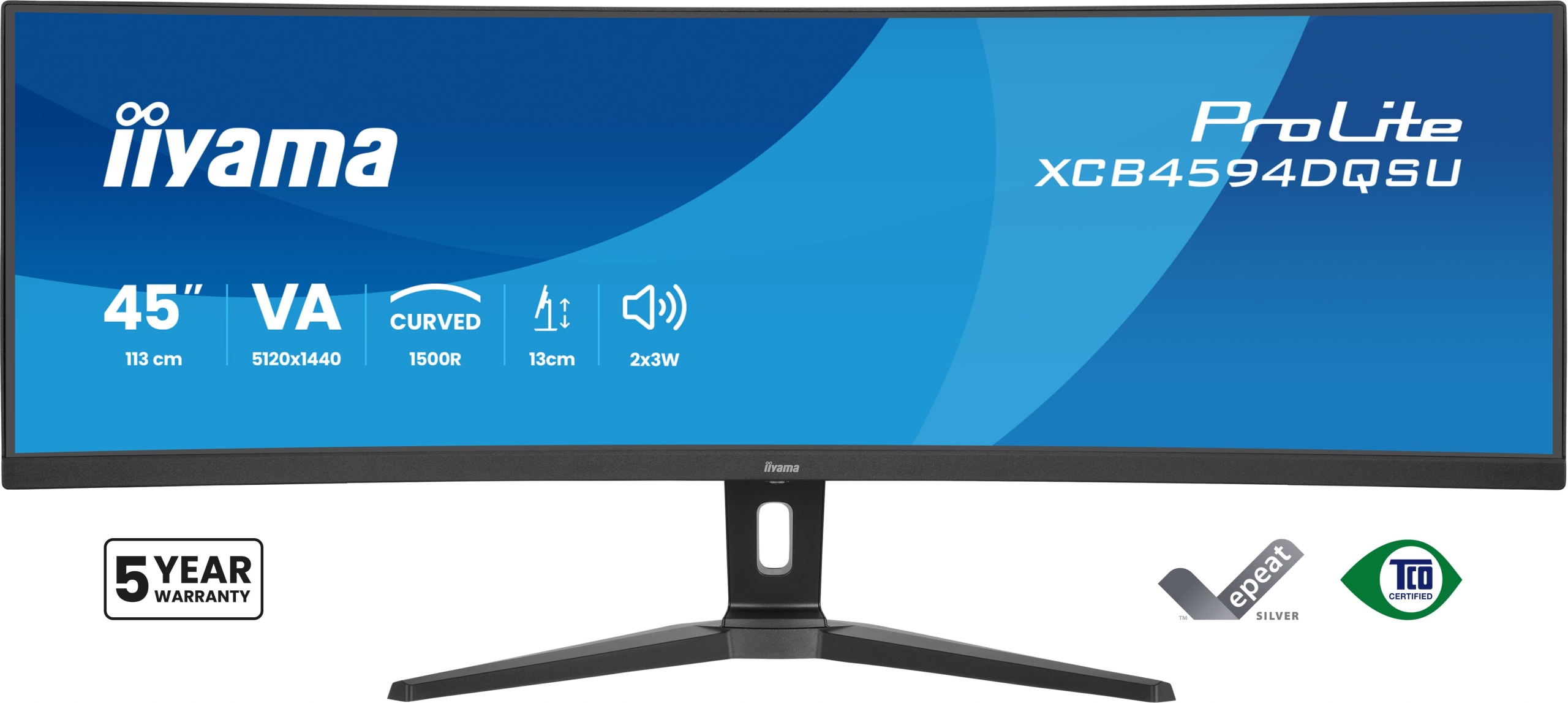 Iiyama XCB4594DQSU-B1 Led monitor 44,5" 5120 x 1440 px Va