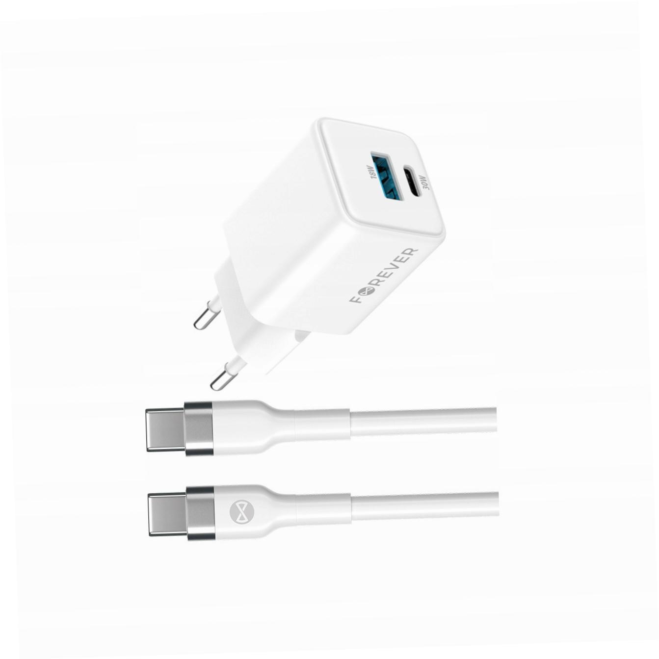 Szybka ładowarka GaN 30W Usb i Usb-c z kablem do Samsung Galaxy A41