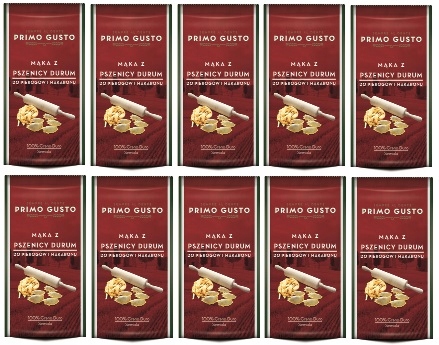 10 x 500 g Primo Gusto Mouka z tvrdé pšenice na knedlíky a těstoviny Karton