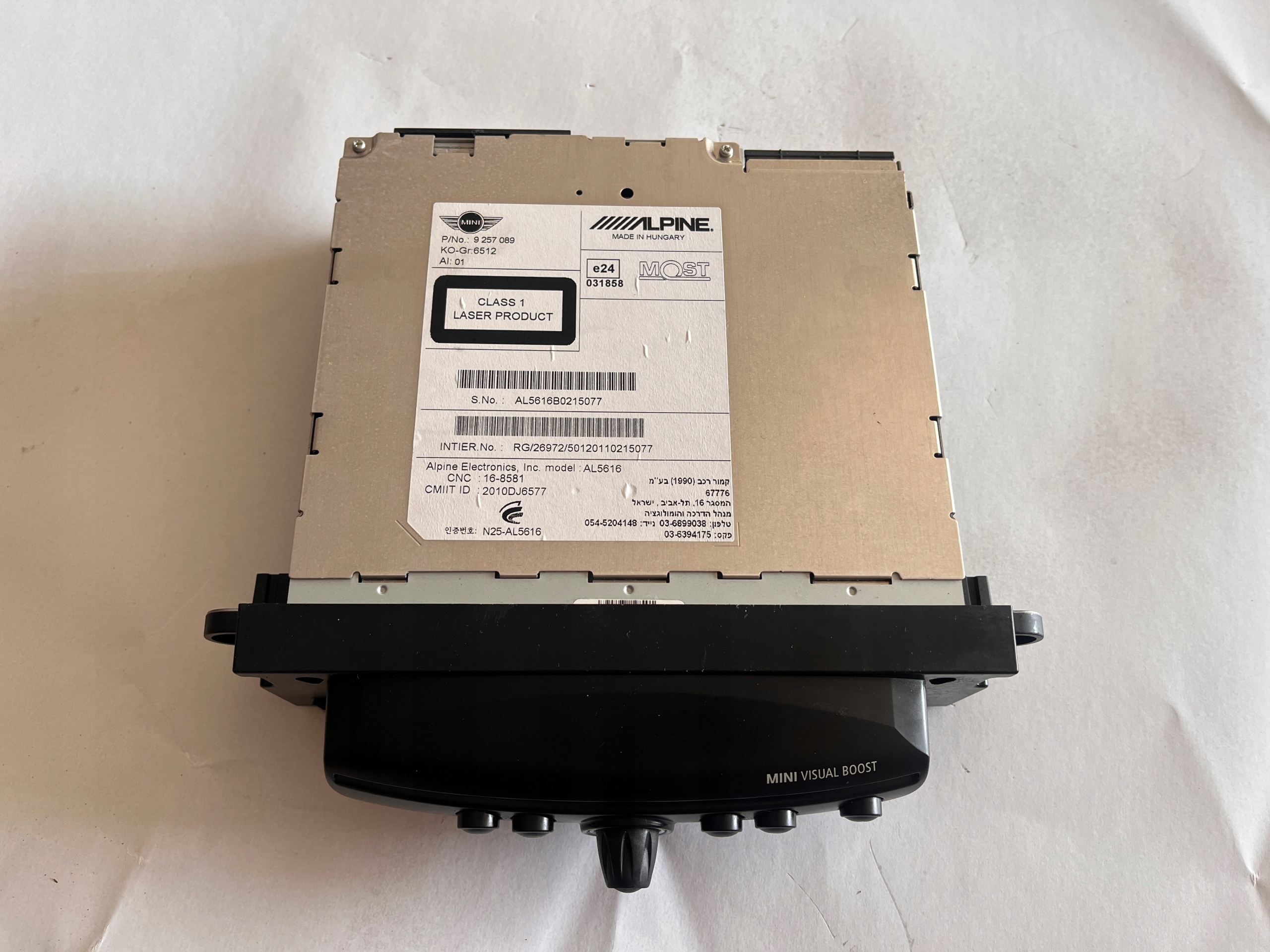 MINI COOPER R56 RADIO ORYGINALNE 9257089 ALPINE
