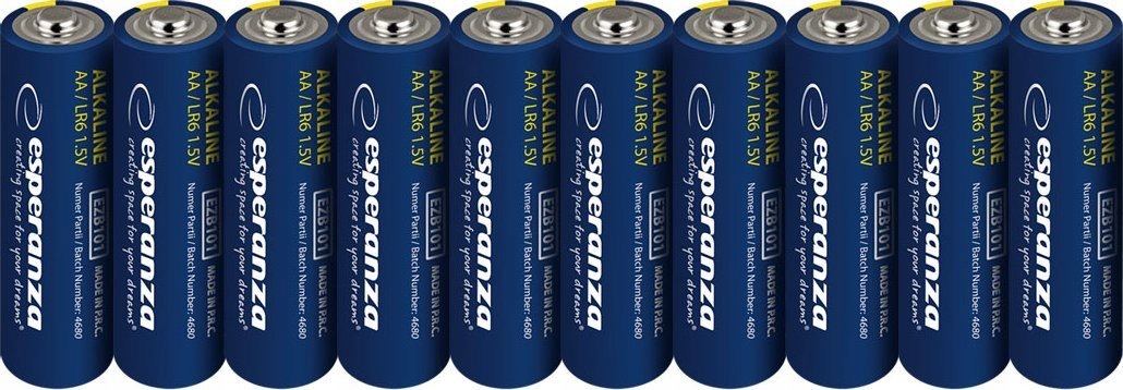 baterie alkaliczne Aa LR06 10 szt zgrzewka zawieszana EZB112