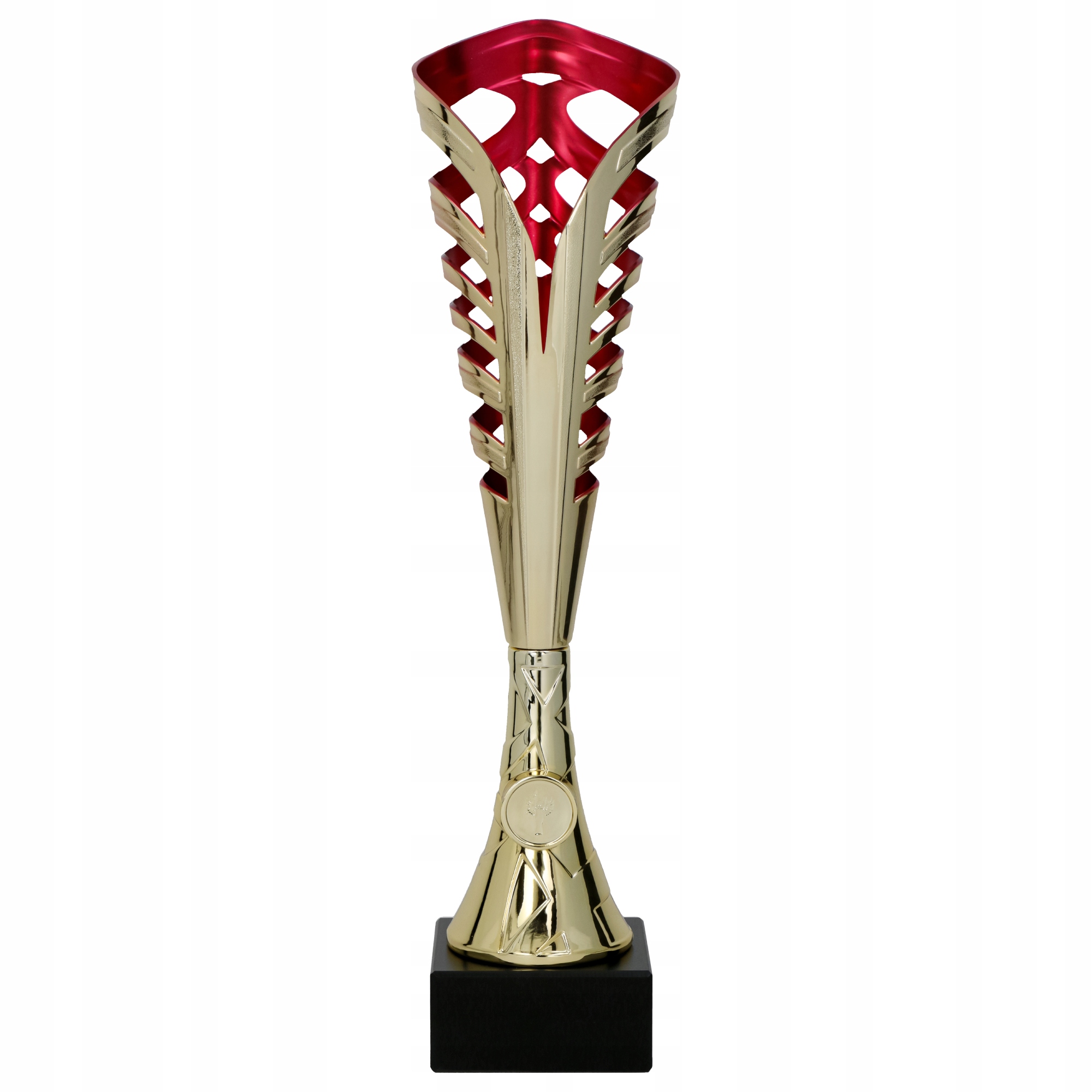 Puchar plastikowy Tryumf 9232A 41 cm złoto-czerwony