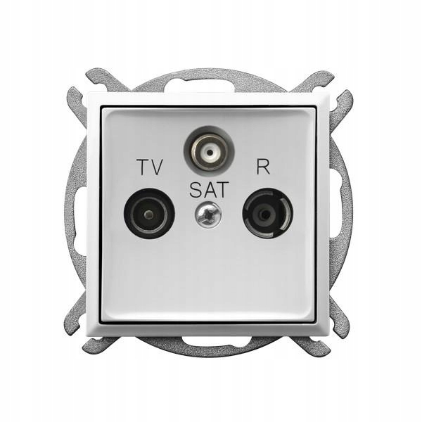 Koncová zásuvka Rtv-sat bílá GPA-US/M/00