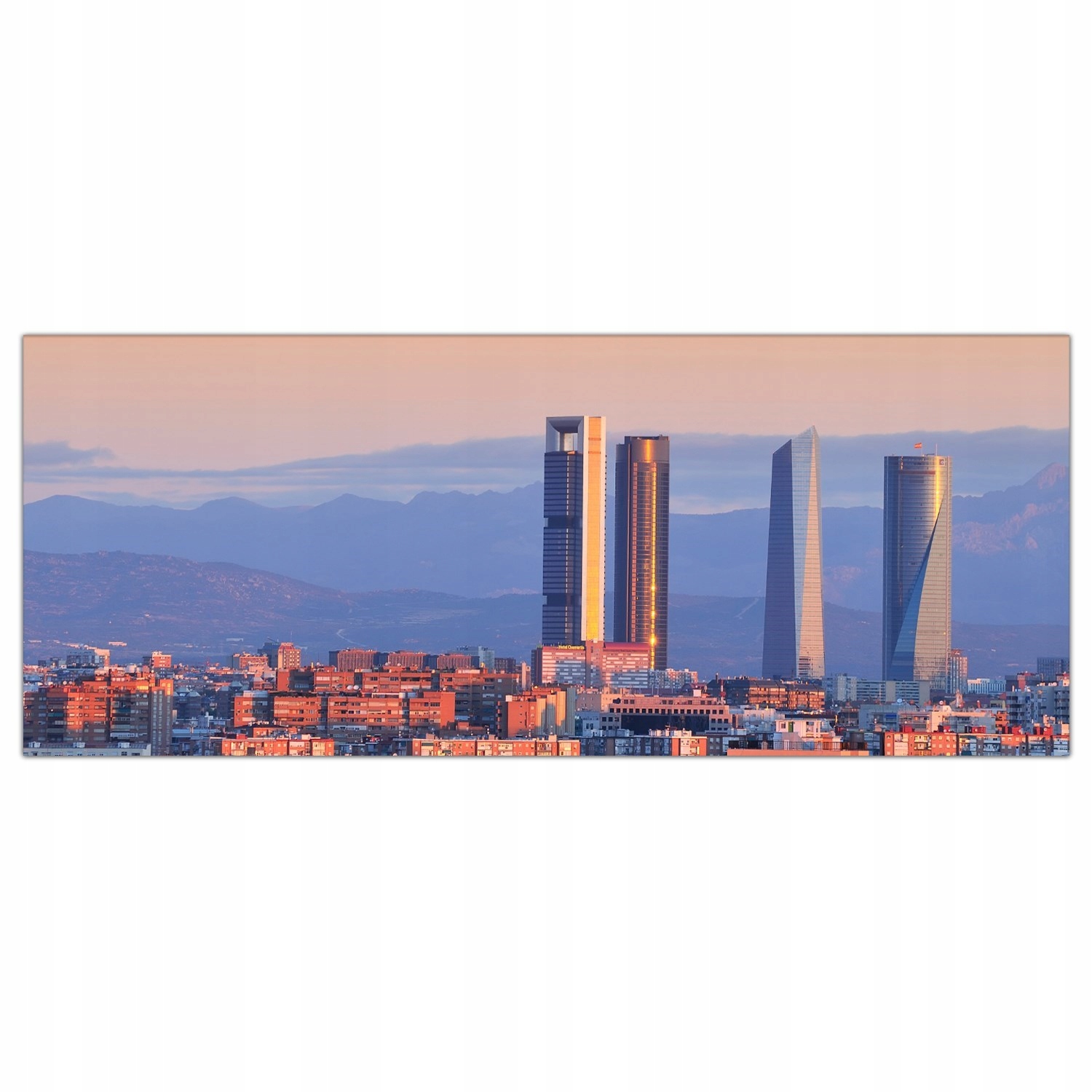 Madrid Východ slunce 125x50 Skleněné panely kuchyně