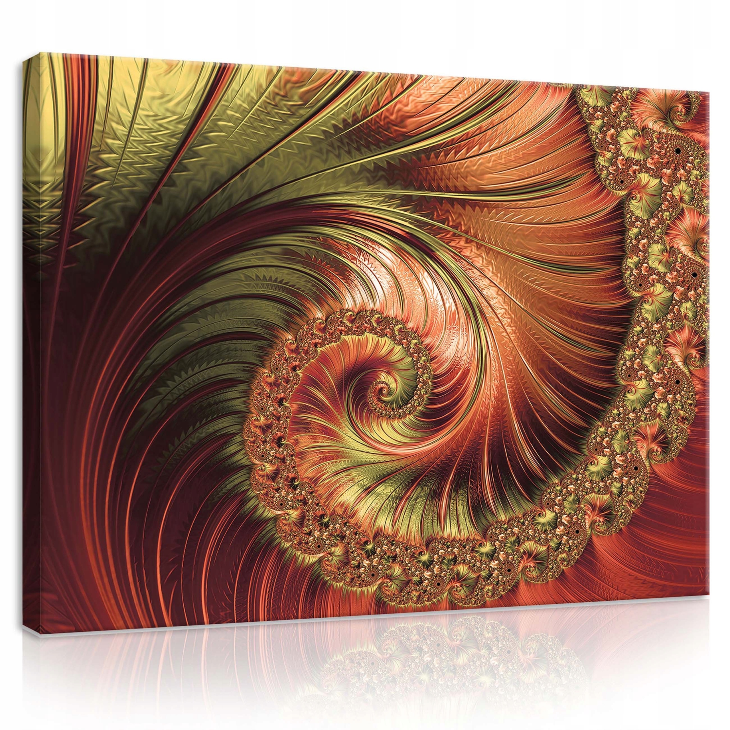 Obraz 100x75 Abstraktní spirálový moderní dynamický teplý vzor