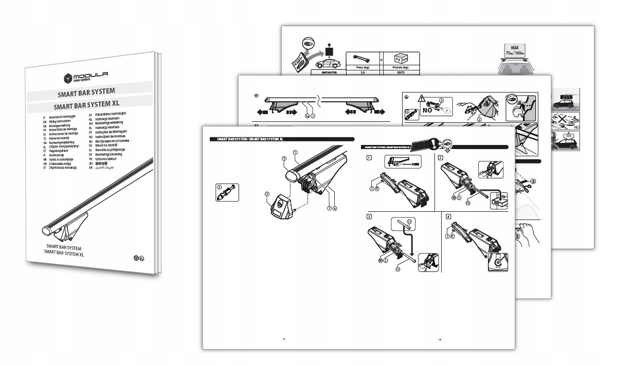 Bagażnik bazowy na relingi do BMW X1 F48 2015-2019 EAN (GTIN) 5903990208126