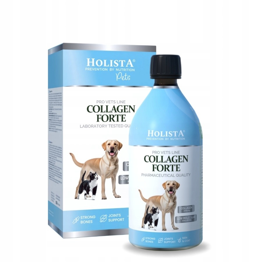 Holista Collagen Forte Syrop Z Kolagenem II Suplement dla Psa Kota 500ml