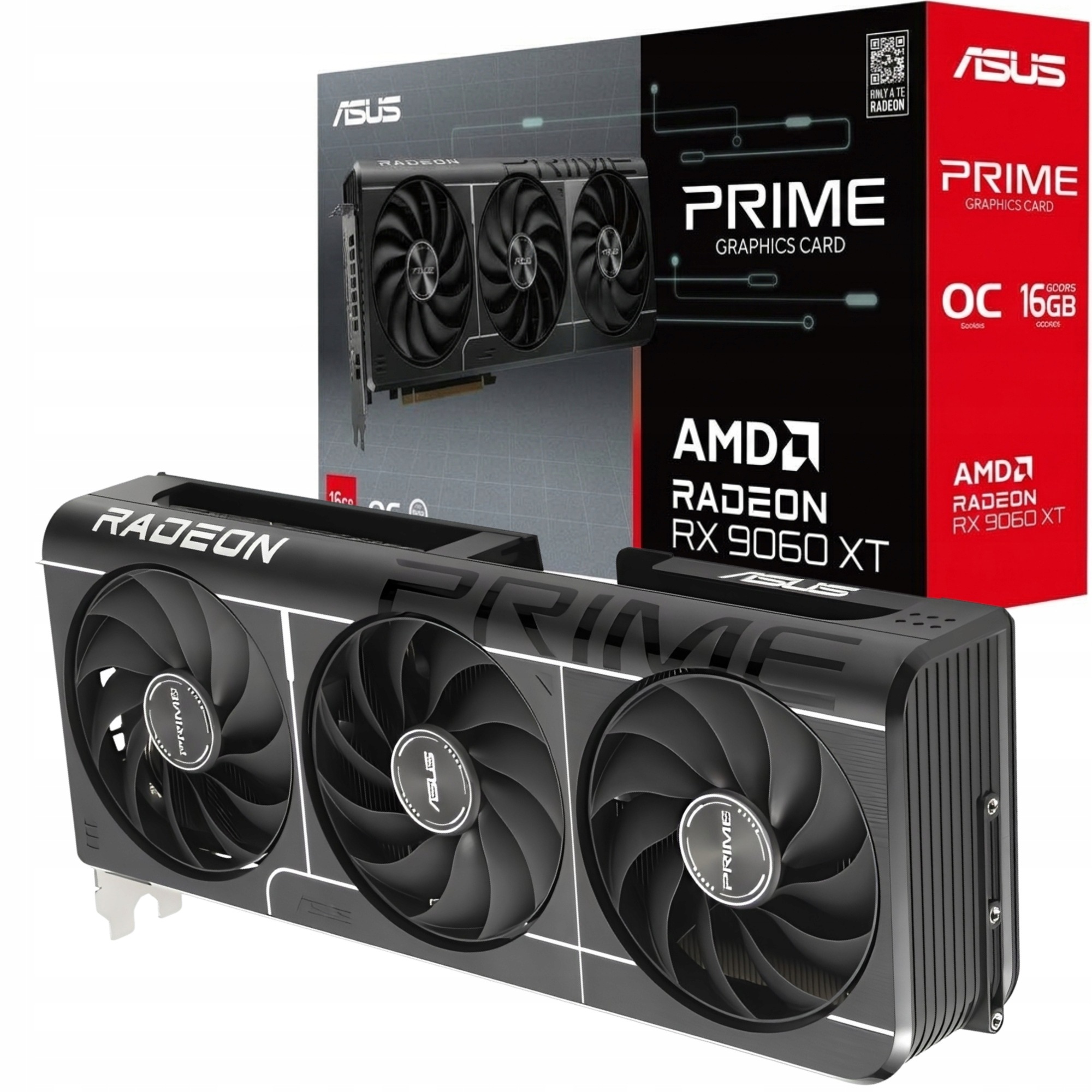 Grafická karta Rx 9060 Xt Asus Prime Oc 16GB GDDR6 FSR4 Dp Hdmi PCIe 5.0
